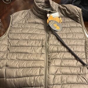 Save the Duck Men's Quilted Lightweight Puffer Vest - Taupe